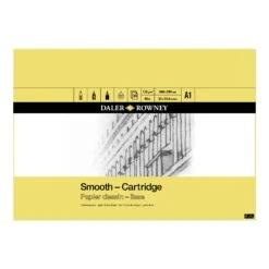 Daler-Rowney Smooth Cartridge Pad - 30 Sheets - 130gsm -Painting Supplies daler rowney smooth cartridge paper a1