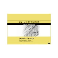 Daler-Rowney Smooth Cartridge Pad - 30 Sheets - 130gsm -Painting Supplies daler rowney smooth cartridge paper a2