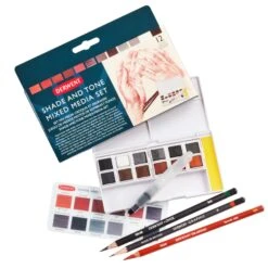 Derwent Shade And Tone Mixed Media Set 9 Derwent Shade And Tone Mixed Media Set -Painting Supplies derwent 7