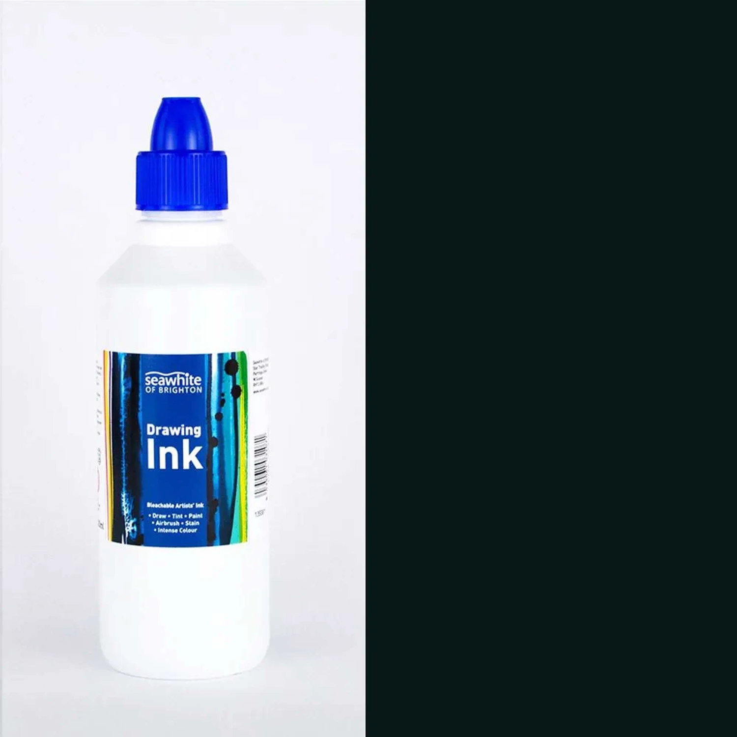 Seawhite Art Ink 500ml - Indian Ink 2 Seawhite Art Ink 500ml - Indian Ink - Image 2