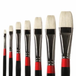 Daler-Rowney Georgian Short Flat Brushes G36 5 Daler-Rowney Georgian Short Flat Brushes G36 -Painting Supplies georgian short flat