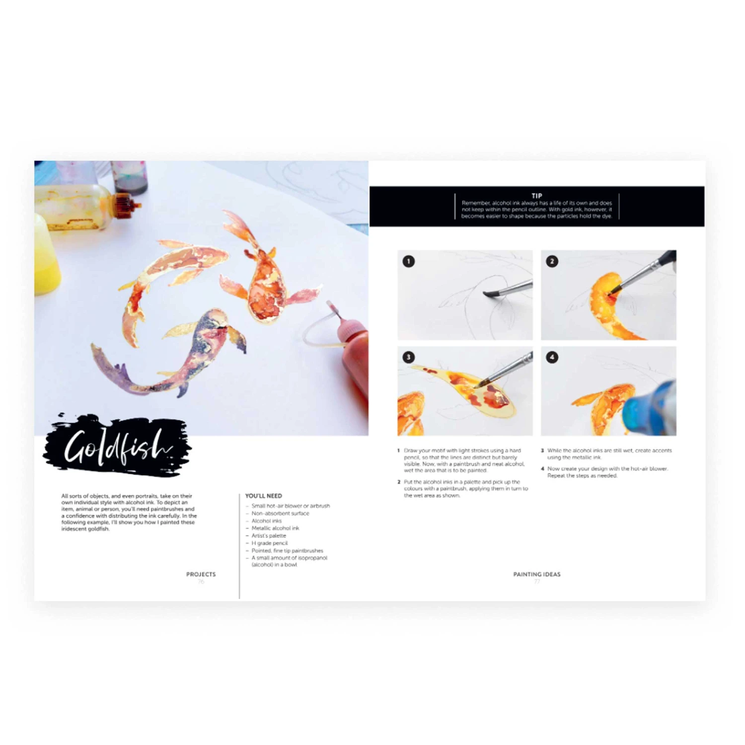 Alcohol Ink: Step-By-Step Techniques For Ink-Based Fluid Art By D. Delâge 4 Alcohol Ink: Step-By-Step Techniques For Ink-Based Fluid Art By D. Delâge - Image 4