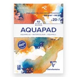 Clairefontaine Goldline Aquapad 300gsm Cold Pressed 11 Clairefontaine Goldline Aquapad 300gsm Cold Pressed -Painting Supplies goldline aquapad A2 300