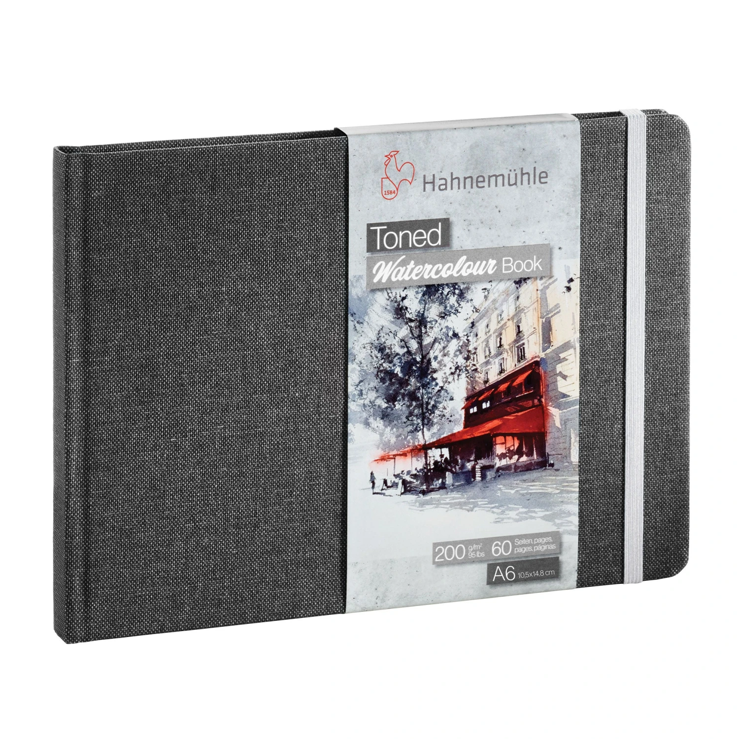 Hahnemühle 'Toned' Watercolour Books - Grey 200gsm (95lb) 1 Hahnemühle 'Toned' Watercolour Books - Grey 200gsm (95lb)