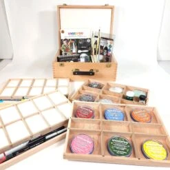 Langsett Wooden Pastel Box 8 Langsett Wooden Pastel Box -Painting Supplies langsett