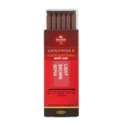 Koh-i-Noor Gioconda 5.6mm Artists' Leads For Lead Holders (Pack Of 6) 10 Koh-i-Noor Gioconda 5.6mm Artists' Leads For Lead Holders (Pack Of 6) -Painting Supplies light brown