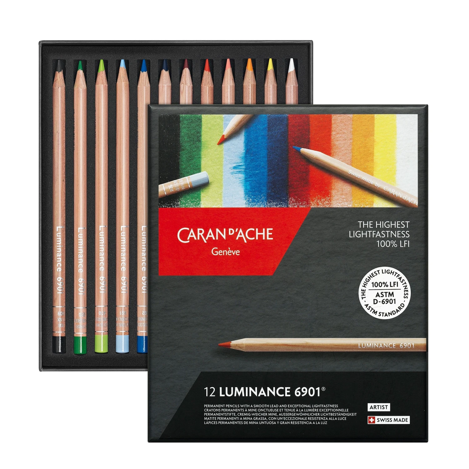 Caran D'Ache LUMINANCE 6901® Boxes Of Assorted Colours 1 Caran D'Ache LUMINANCE 6901® Boxes Of Assorted Colours