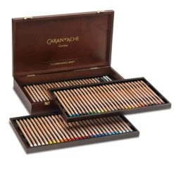 Caran D'Ache Luminance 6901® Wooden Box Of 76 Colours
