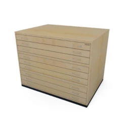 Wooden Plan Chest Traditional -Painting Supplies maple