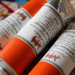 Michael Harding Handmade Artists Oil Colour - 40ml Tubes 7 Michael Harding Handmade Artists Oil Colour - 40ml Tubes -Painting Supplies mh cad orange
