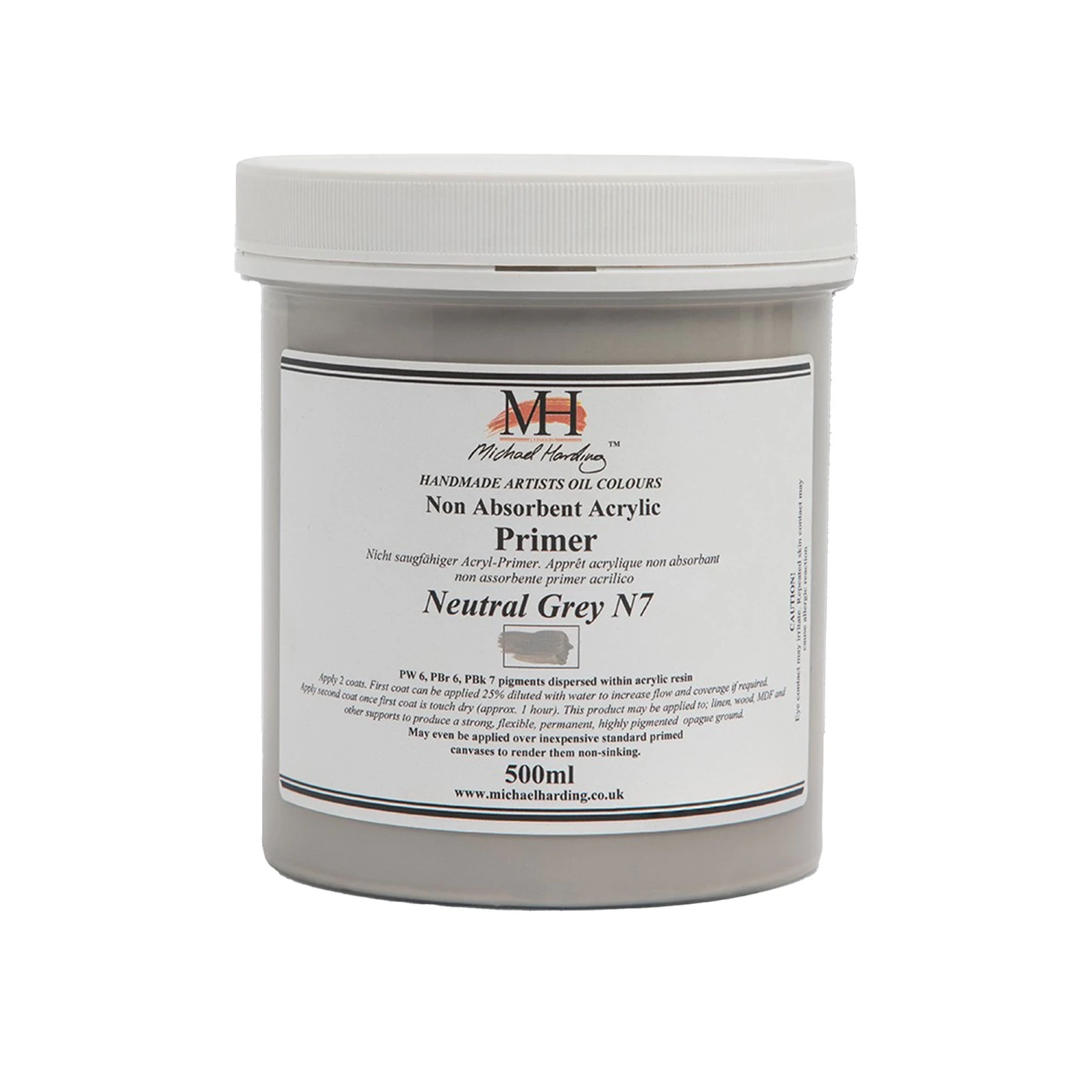 Michael Harding Non-Absorbent Acrylic Primer - Neutral Grey N7 1 Michael Harding Non-Absorbent Acrylic Primer - Neutral Grey N7