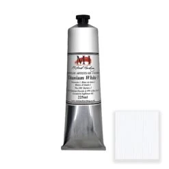 Michael Harding Handmade Artists Oil Colour - Titanium White 1 - 225ml Tubes