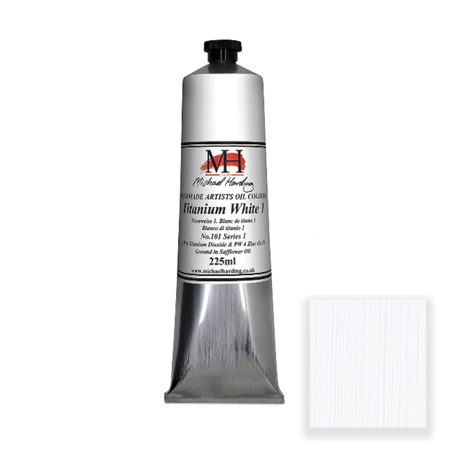 Michael Harding Handmade Artists Oil Colour - Titanium White 1 - 225ml Tubes 1 Michael Harding Handmade Artists Oil Colour - Titanium White 1 - 225ml Tubes
