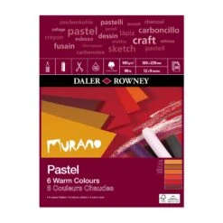 Daler-Rowney Murano Pastel Pads - 160gsm -Painting Supplies murano pastel pad warm colours