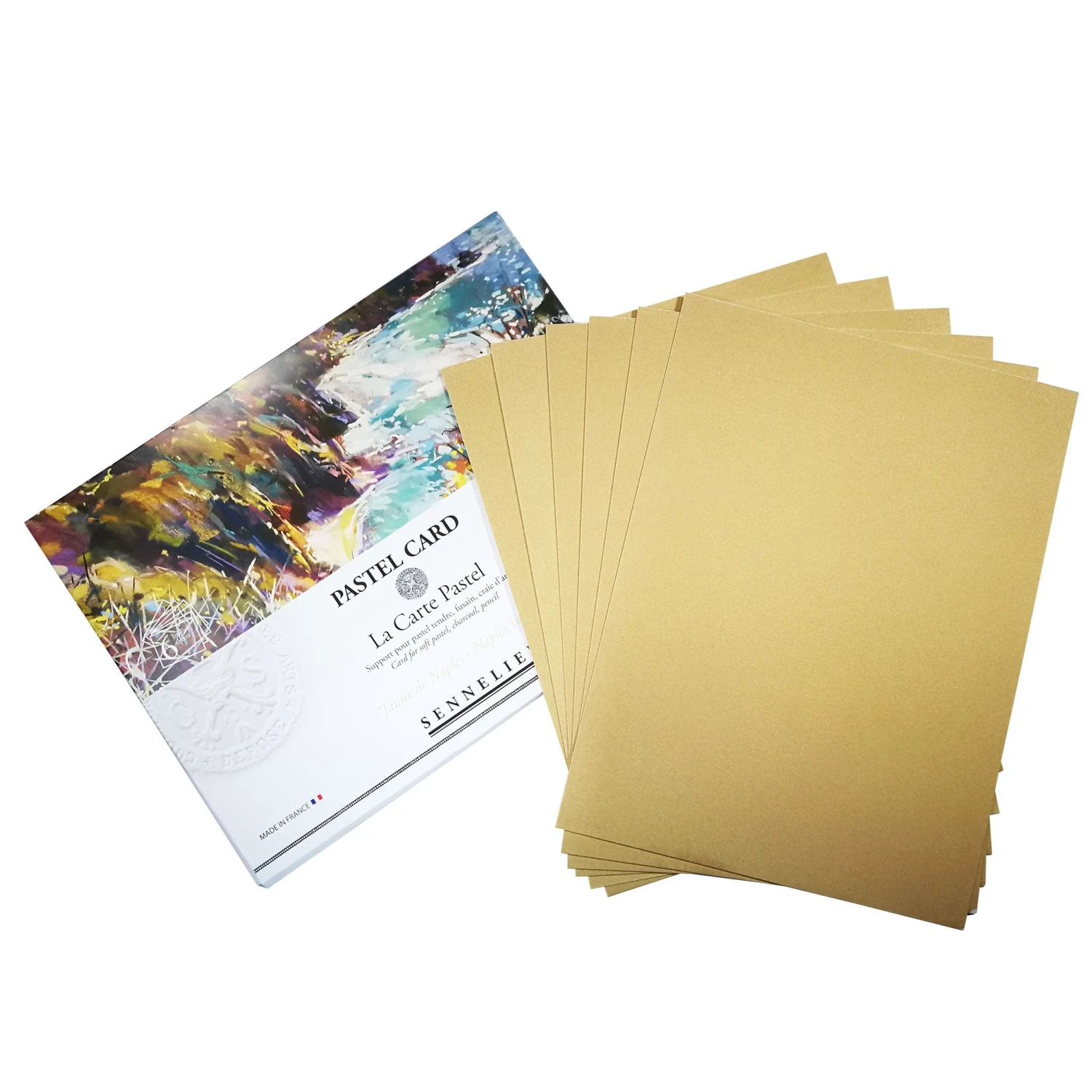 Sennelier Pastel Card - Naples Yellow - 360gsm/170lb - 6 Sheets 2 Sennelier Pastel Card - Naples Yellow - 360gsm/170lb - 6 Sheets - Image 2