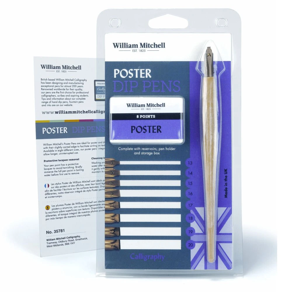 William Mitchell Poster Dip Pens 1 William Mitchell Poster Dip Pens