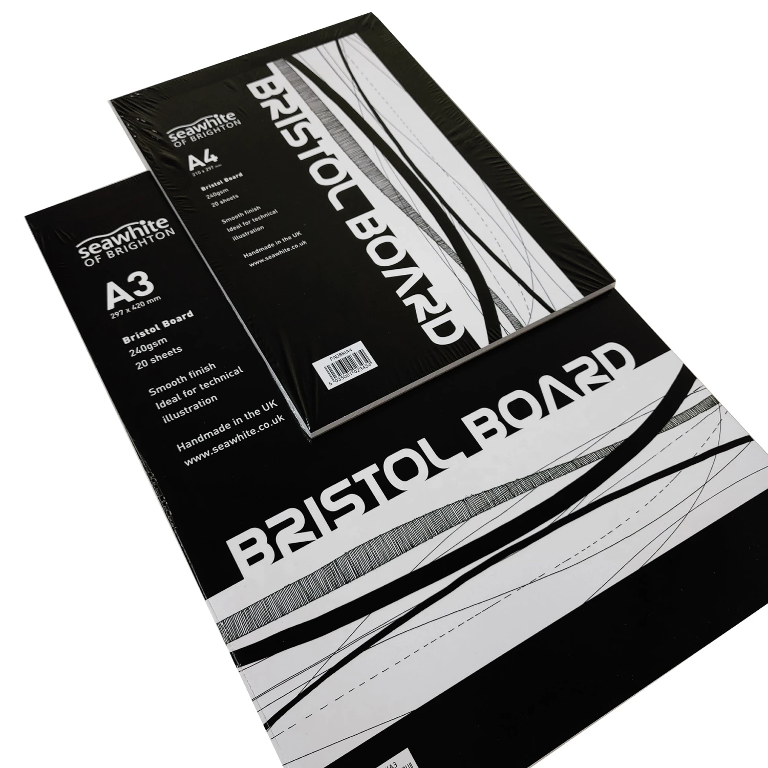 Seawhite Bristol Board Pad - 240gsm - 20 Sheets 1 Seawhite Bristol Board Pad - 240gsm - 20 Sheets
