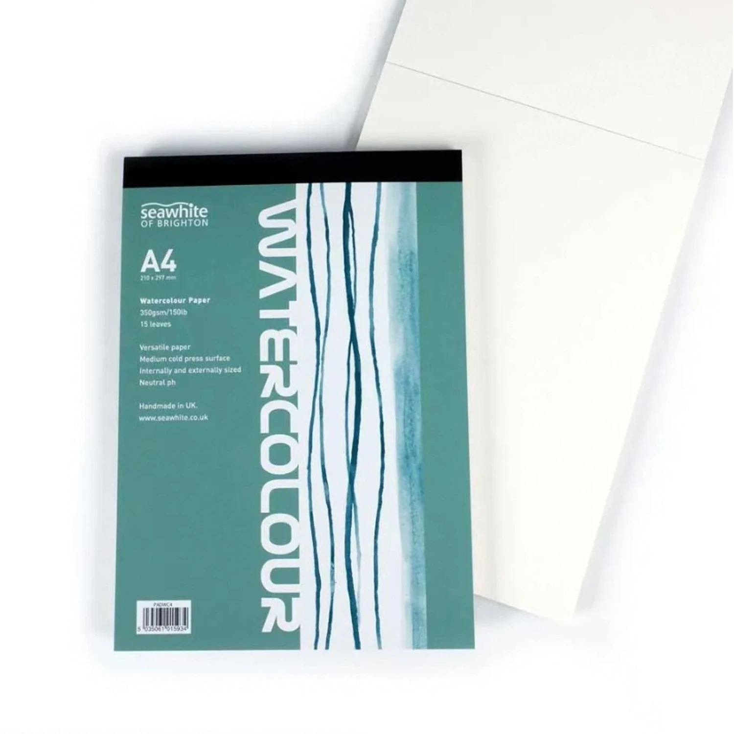 Seawhite Watercolour Glued Pad - 350gsm - 15 Sheets 2 Seawhite Watercolour Glued Pad - 350gsm - 15 Sheets - Image 2