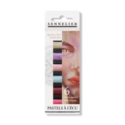 Sennelier Soft Pastels Half Stick - Set Of 6 - Assorted Sets 14 Sennelier Soft Pastels Half Stick - Set Of 6 - Assorted Sets -Painting Supplies sennelier half pastels pale skin tones