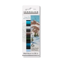 Sennelier Soft Pastels Half Stick - Set Of 6 - Assorted Sets 19 Sennelier Soft Pastels Half Stick - Set Of 6 - Assorted Sets -Painting Supplies sennelier half pastels winter mountain