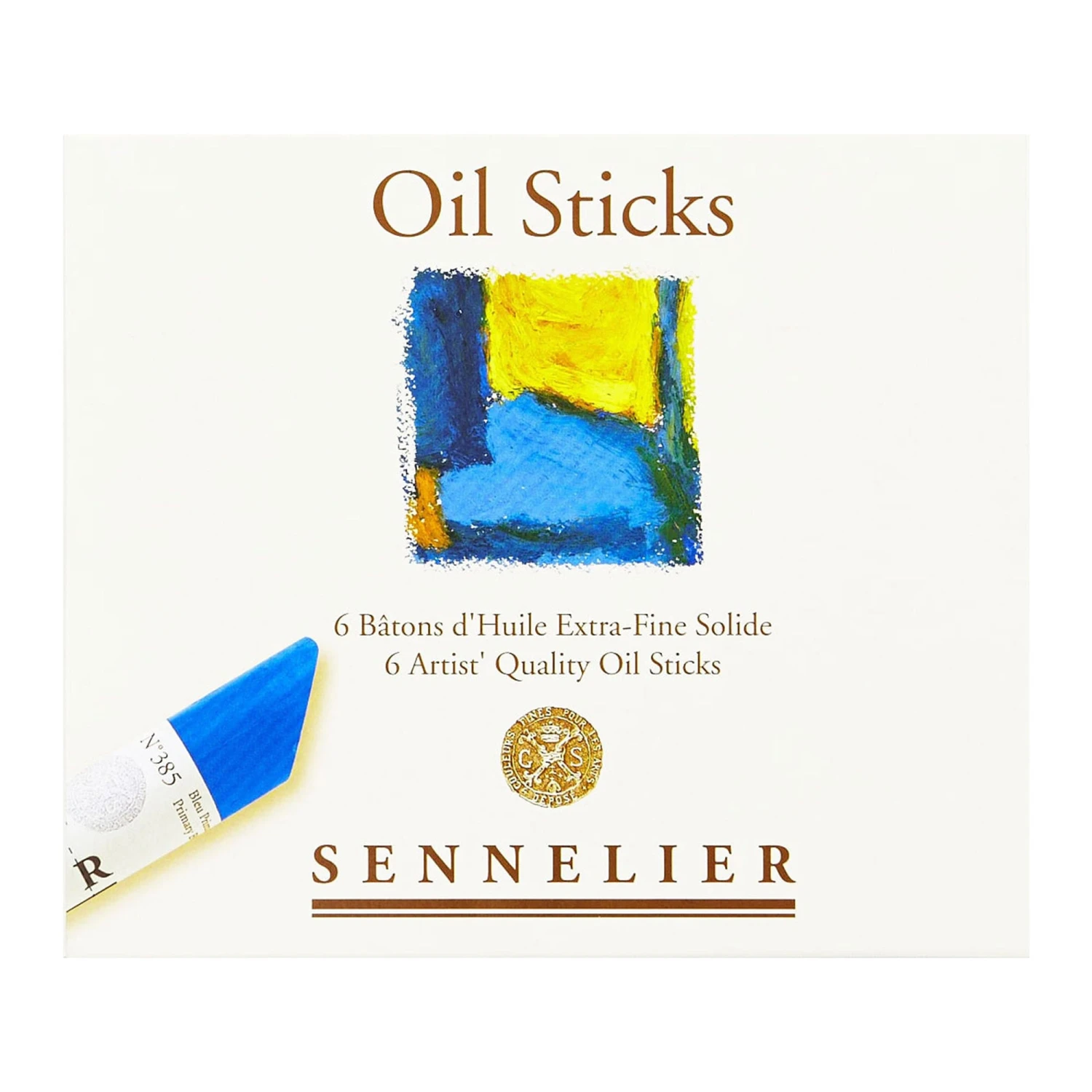 Sennelier Oil Sticks - Set Of 6 Basic Colours 1 Sennelier Oil Sticks - Set Of 6 Basic Colours