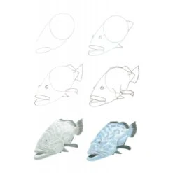 How To Draw Sea Creatures In Simple Steps - J. Newey 6 How To Draw Sea Creatures In Simple Steps - J. Newey -Painting Supplies ss how to draw sea creatures 9781800921016 02