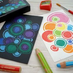 Stabilo Woody 3 In 1 Pencil Crayons (Set Of 18) -Painting Supplies stabilo 3