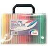 Pentel Arts STUDIO Fibre-Tipped Pens - Set Of 35