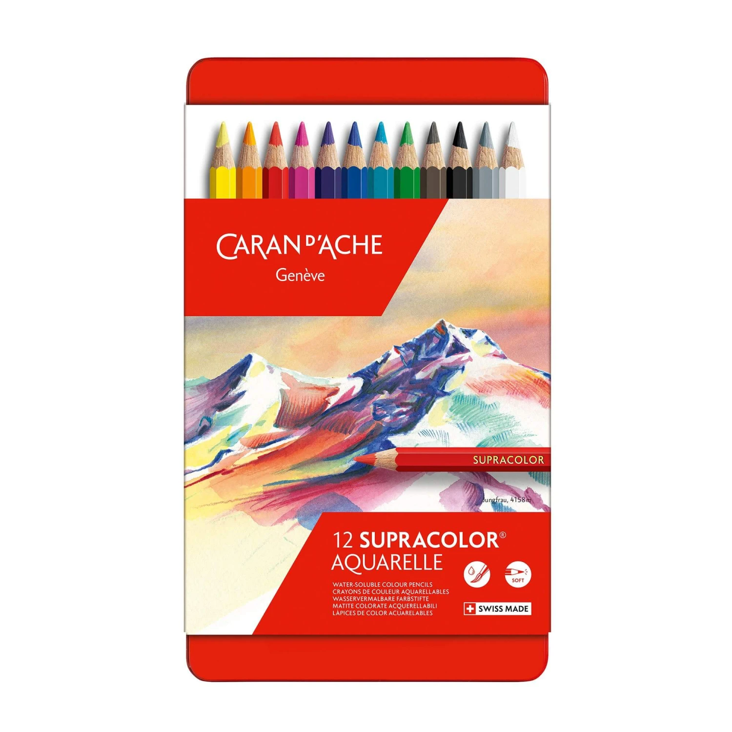 Caran D'Ache Supracolor Soft Aquarelle Pencil Metal Tins 1 Caran D'Ache Supracolor Soft Aquarelle Pencil Metal Tins