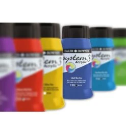 Daler-Rowney System3 Acrylic Paint - 500ml -Painting Supplies system 3 acryllic single