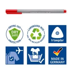 Staedtler Triplus Fineliner Pack Of 60 Assorted Colours -Painting Supplies triplus fineliner 2
