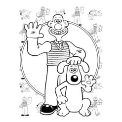 Wallace & Gromit: The Official Colouring Book 5 Wallace & Gromit: The Official Colouring Book -Painting Supplies wallace 1