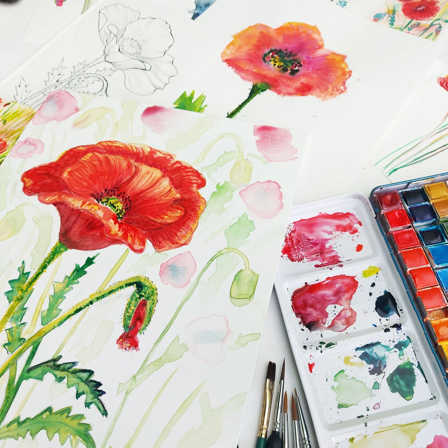 ARTdiscount Watercolour Panels 250gsm (Multi-Packs) 2 ARTdiscount Watercolour Panels 250gsm (Multi-Packs) - Image 2